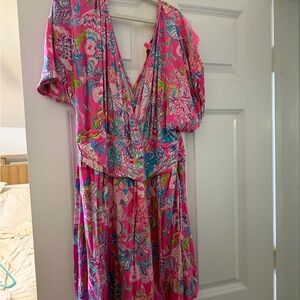 Lilly Pulitzer Pink Floral Dress